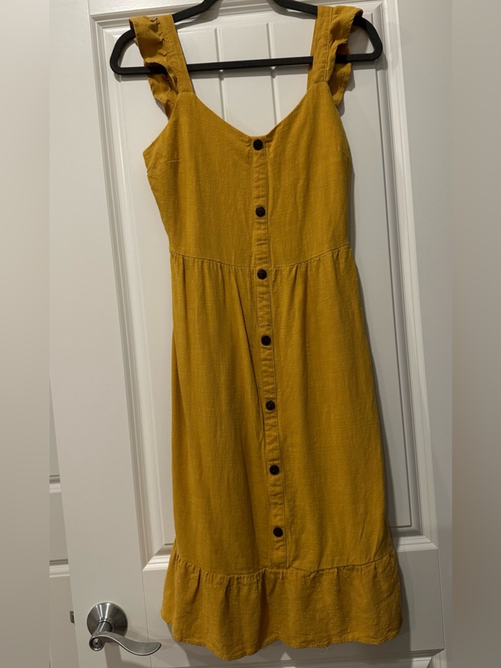 Monteau Mustard Yellow Spring /Summer Dress Sz Small